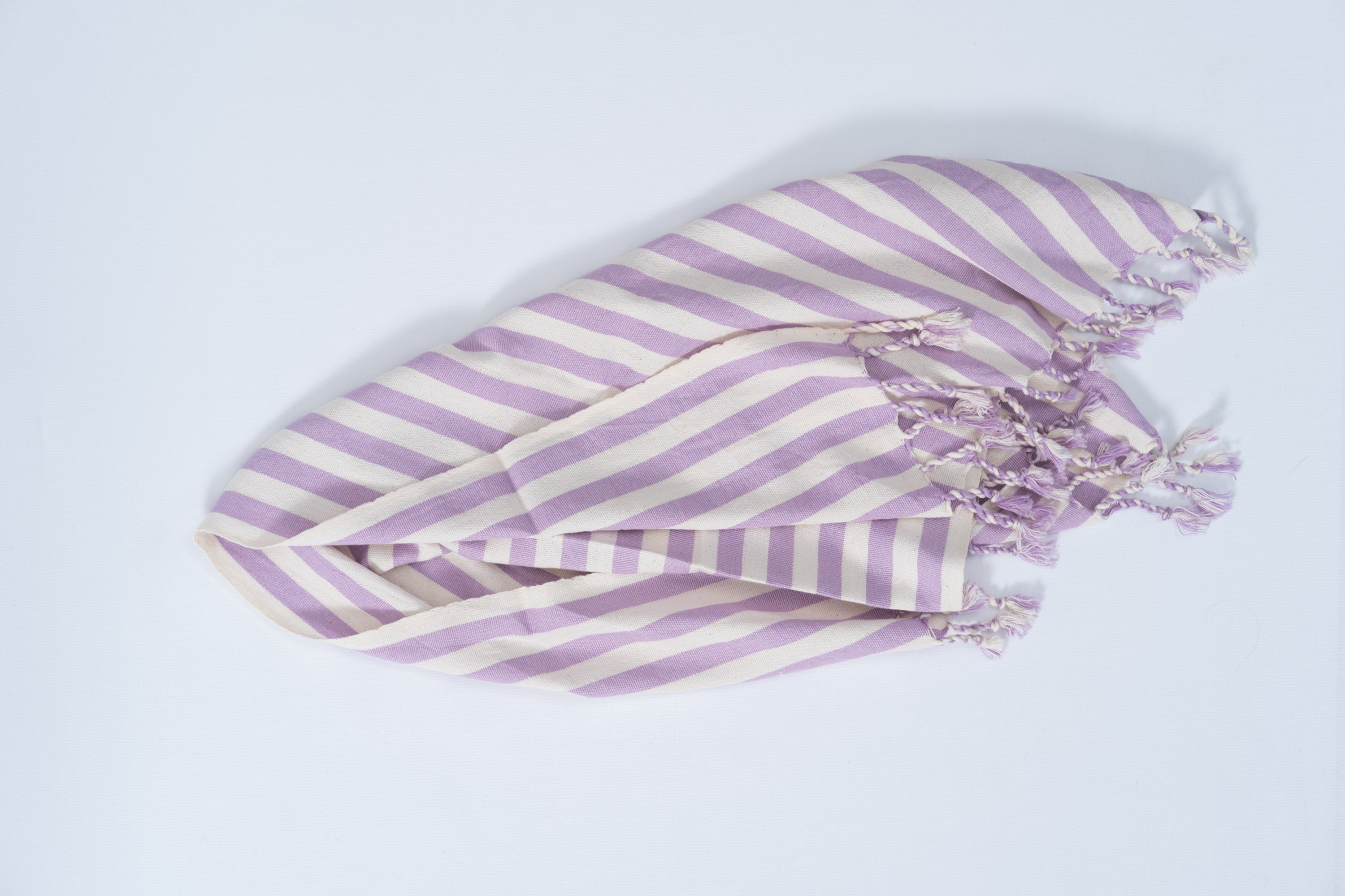Girit Lilac Cotton Linen Towel Eastern Woven