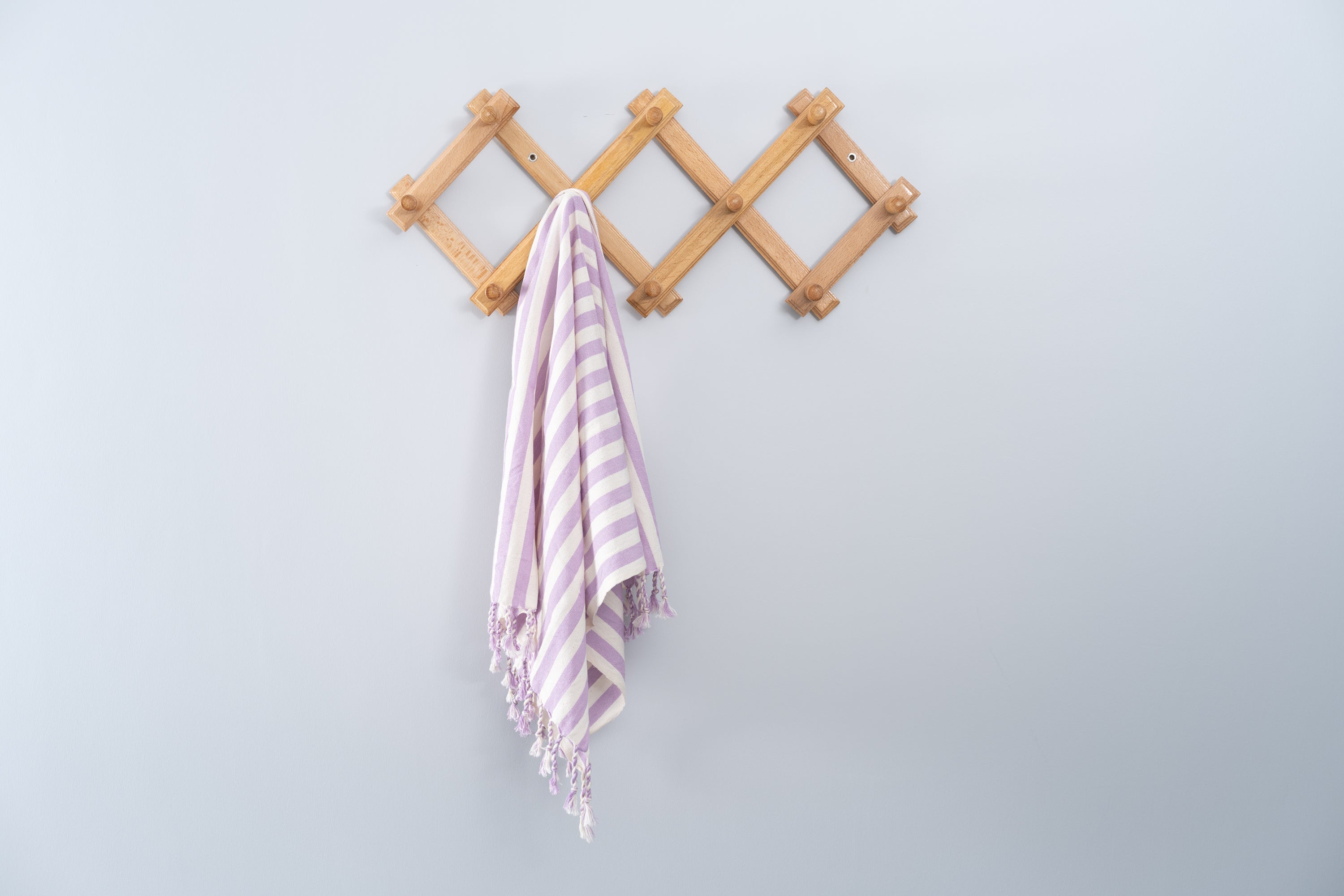 Girit Lilac Cotton Linen Towel Eastern Woven