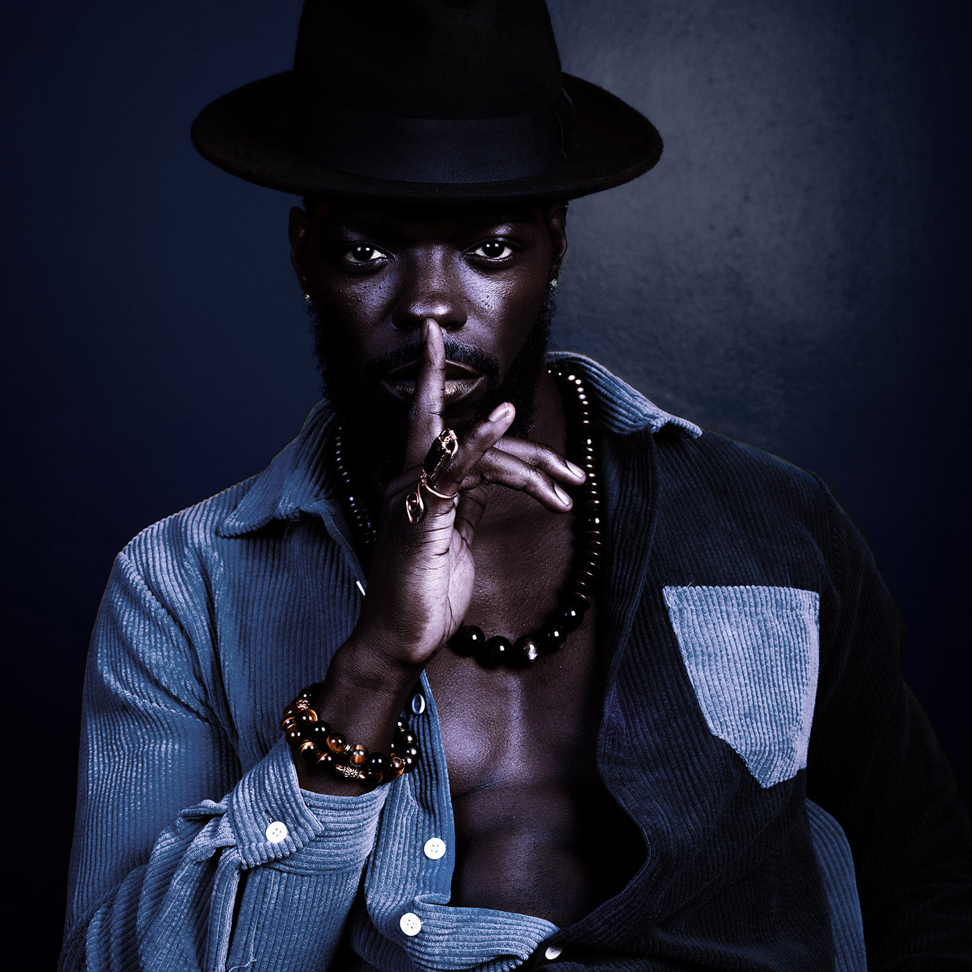 Tigers Eye Wrist Wear Adorned In Taji