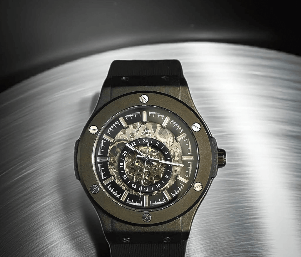 Skeleton Automatic Luxury Watch - The 199 Gunmetal Dapr Watches