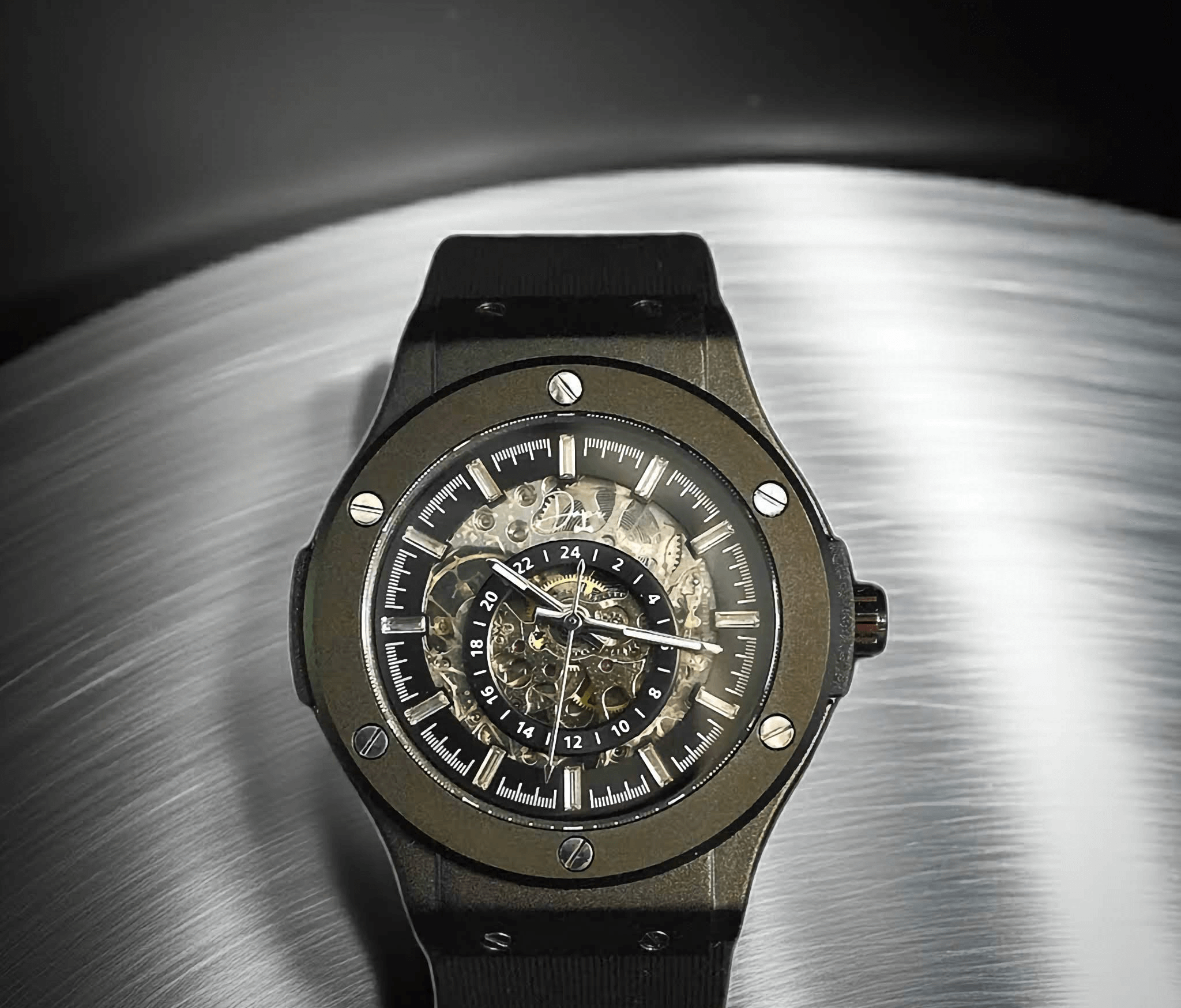 Skeleton Automatic Luxury Watch - The 199 Gunmetal Dapr Watches