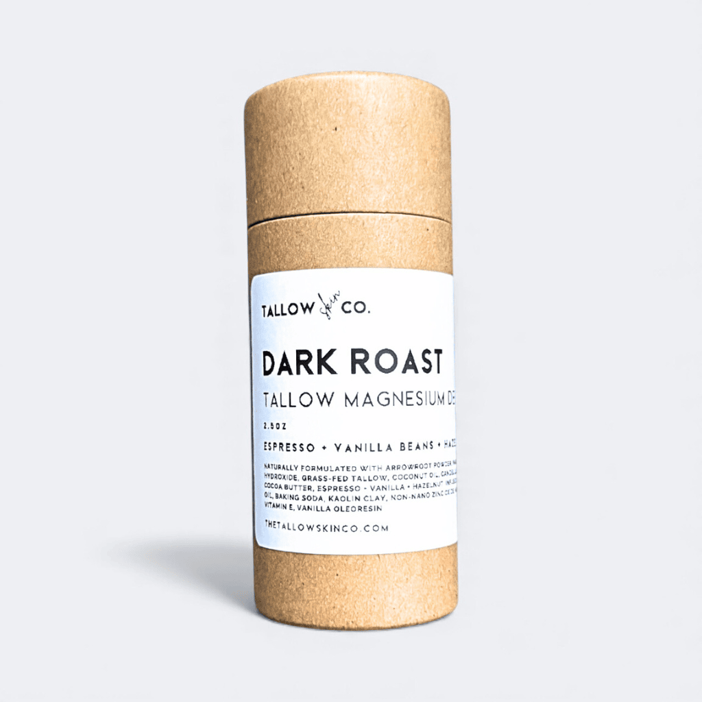 DARK ROAST TALLOW MAGNESIUM DEODORANT Tallow Skin Co.