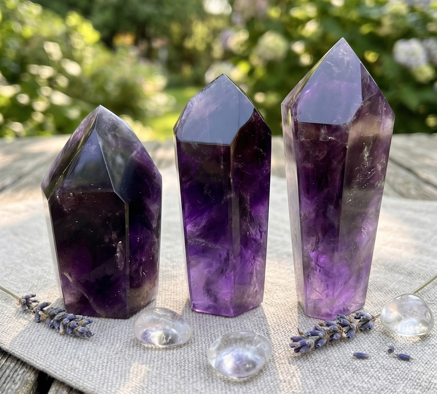 Large Dark Amethyst Crystal Faceted Standing Tower Carving Amazing Crystals