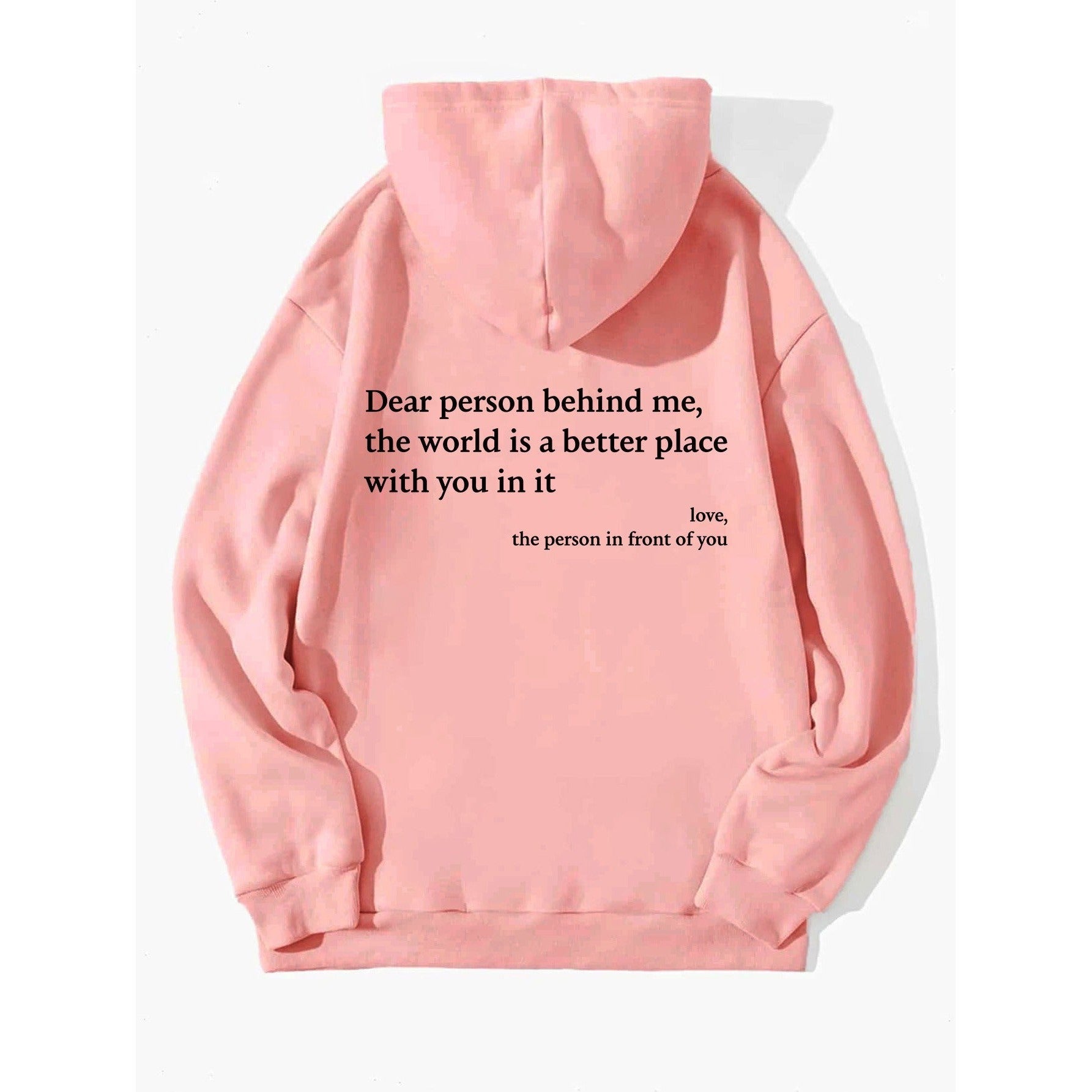 ''Dear Person Behind Me'' Plush Hoodie Gentleman.Clothing