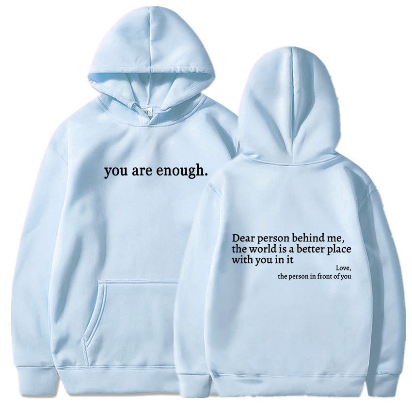 ''Dear Person Behind Me'' Plush Hoodie Gentleman.Clothing