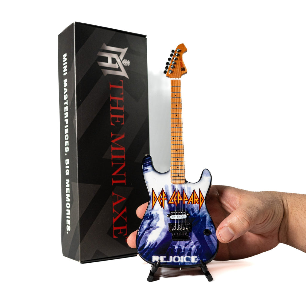 Def Leppard "Rejoice" Collectible Miniature Guitar The Mini Axe
