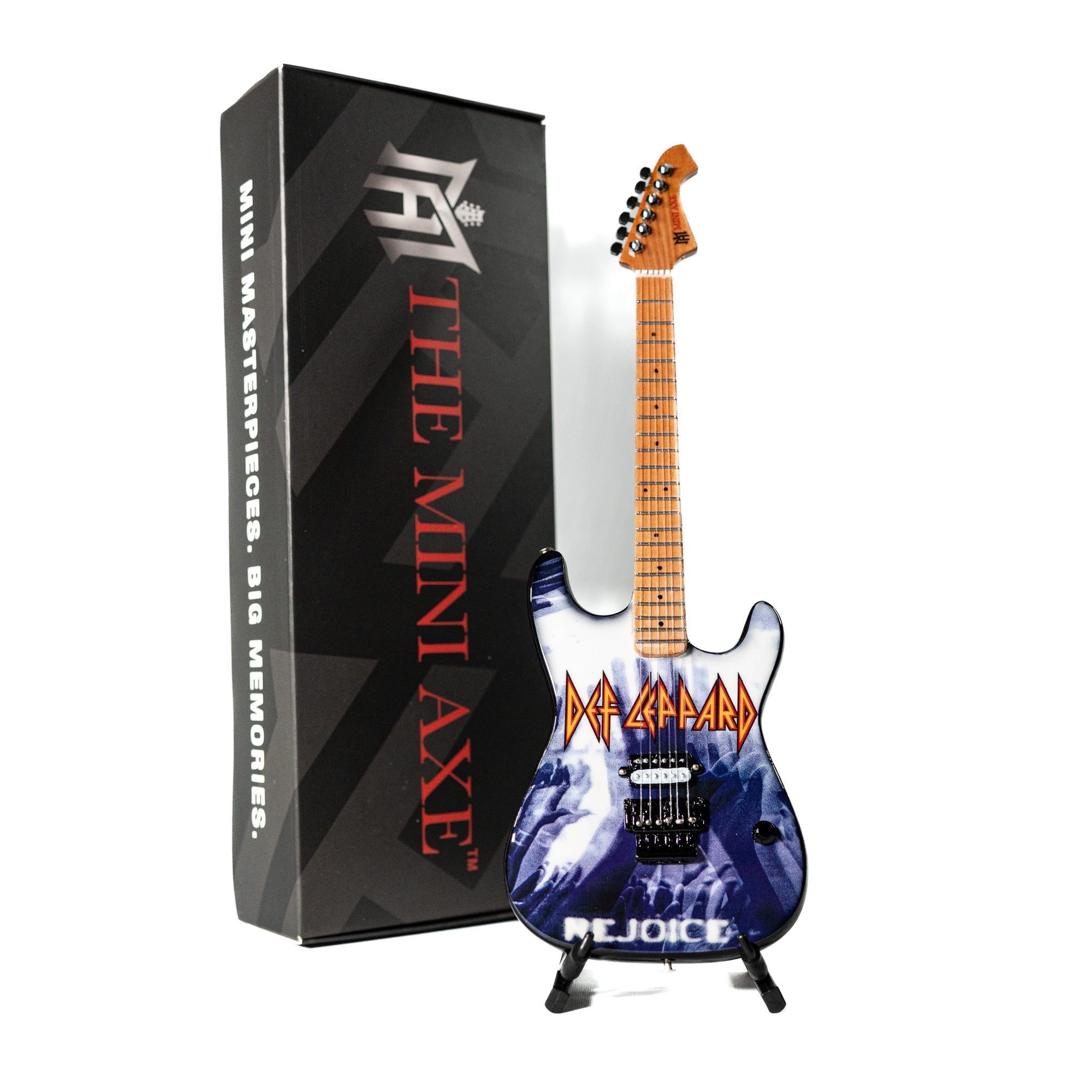 Def Leppard "Rejoice" Collectible Miniature Guitar The Mini Axe