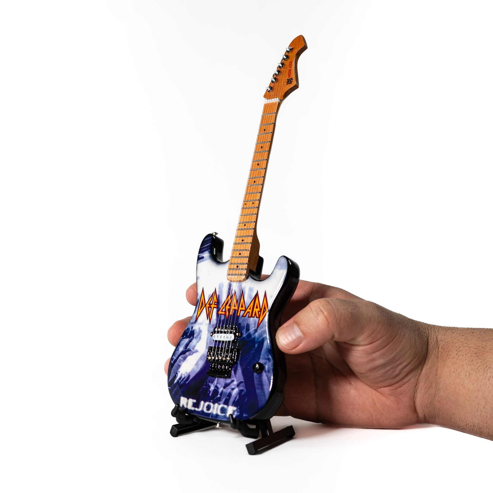 Def Leppard "Rejoice" Collectible Miniature Guitar The Mini Axe