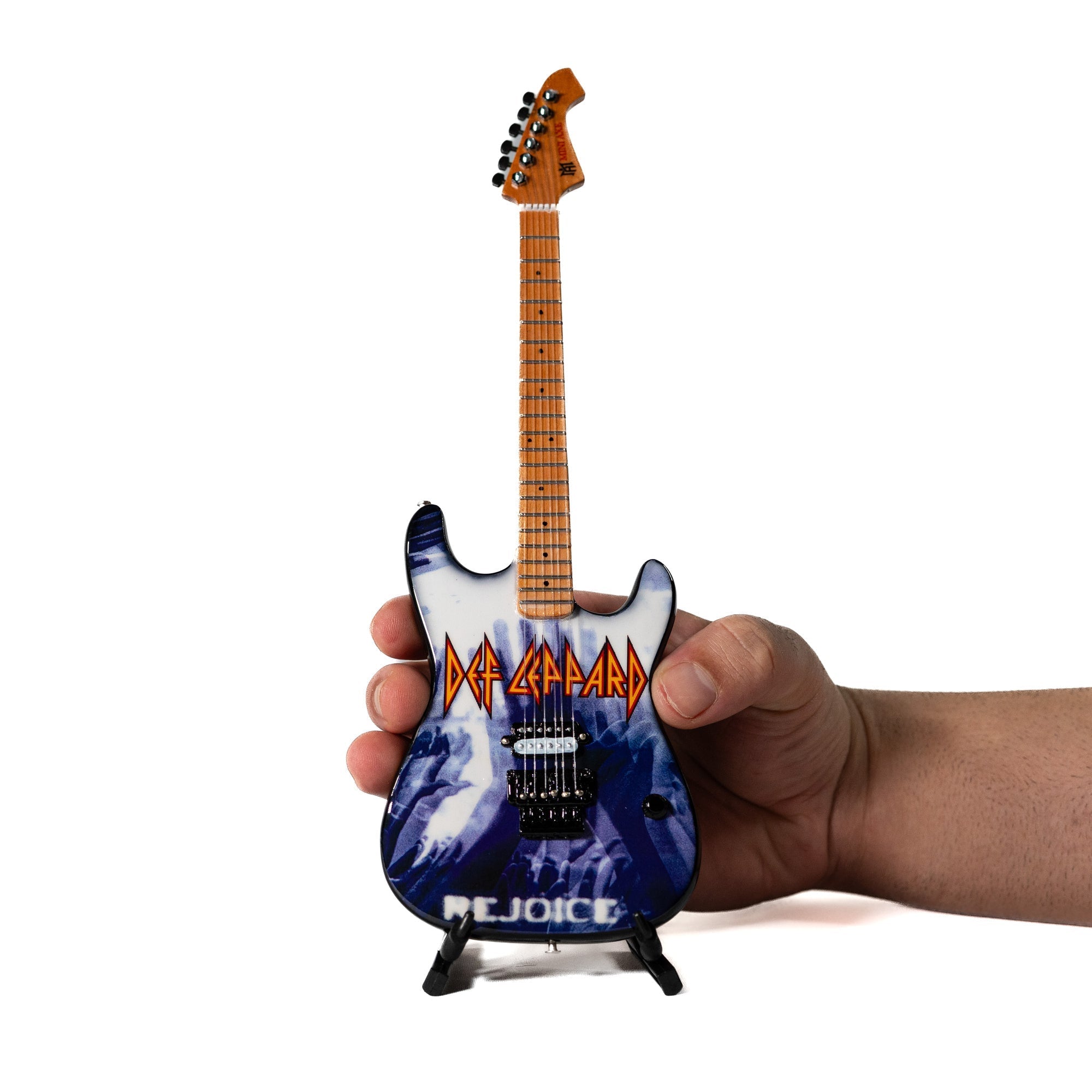 Def Leppard "Rejoice" Collectible Miniature Guitar The Mini Axe