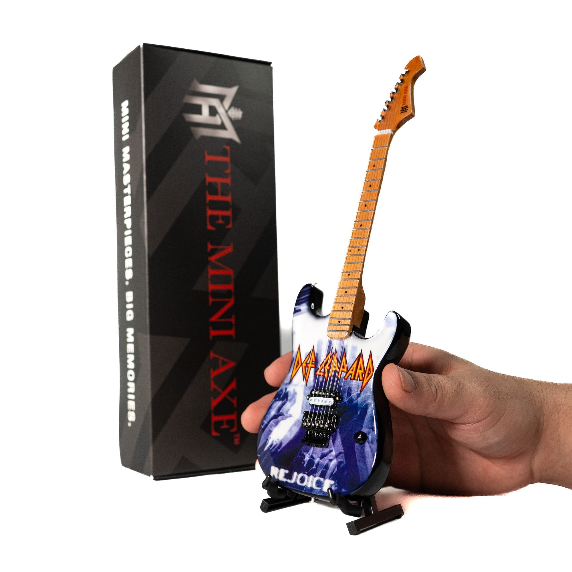 Def Leppard "Rejoice" Collectible Miniature Guitar The Mini Axe