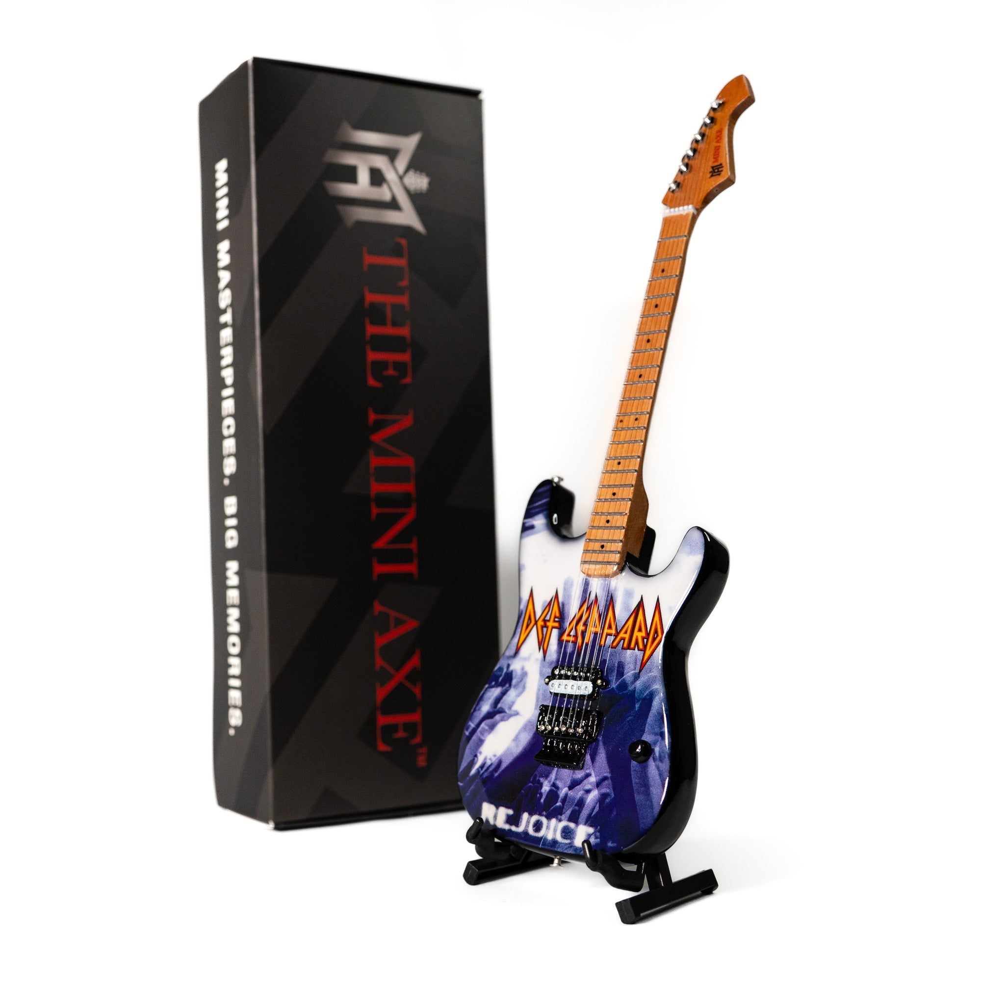 Def Leppard "Rejoice" Collectible Miniature Guitar The Mini Axe