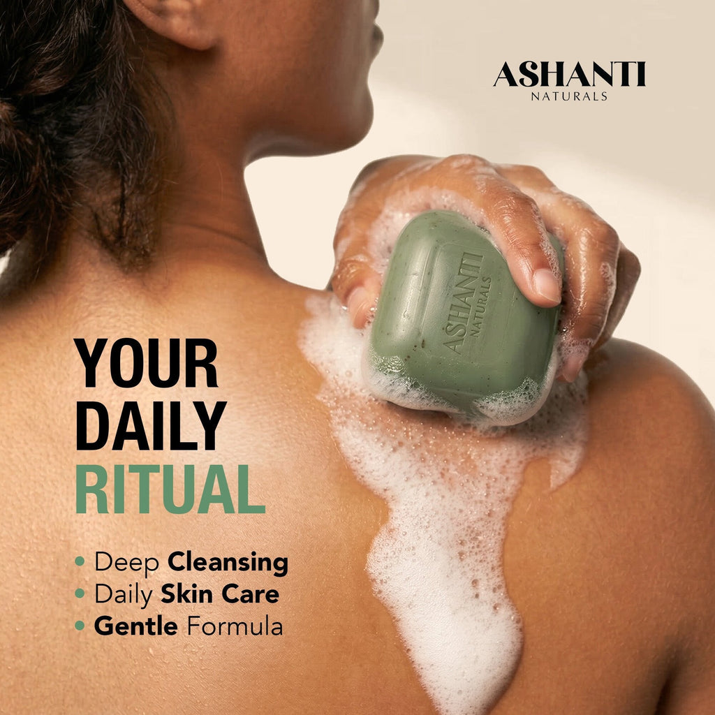 Detoxing Green Tea & Mint Soap Bar AshantiNaturals