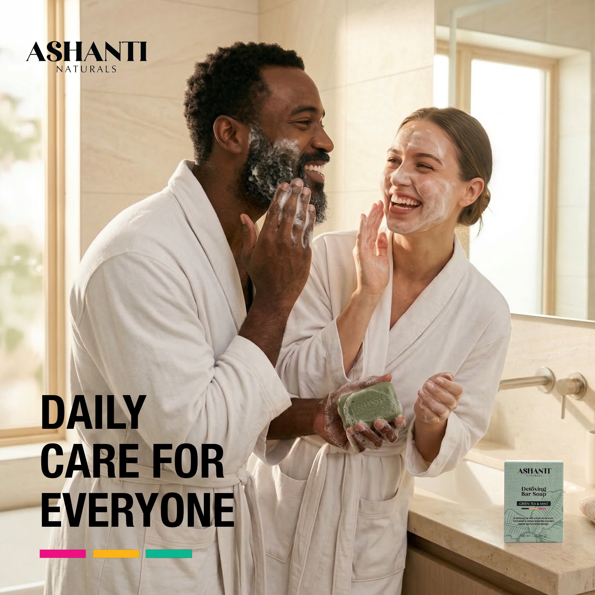 Detoxing Green Tea & Mint Soap Bar AshantiNaturals