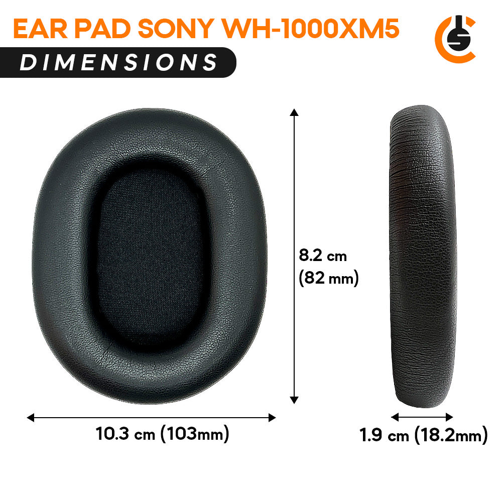 CS Replacement Ear Pad Cushions for Sony WH-1000XM5 WH1000XM5 XM5 Headphones CentralSound