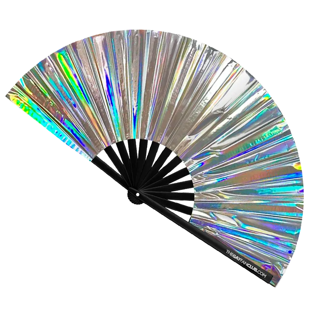 Disco Ball Holographic Fan The Gay Fan Club