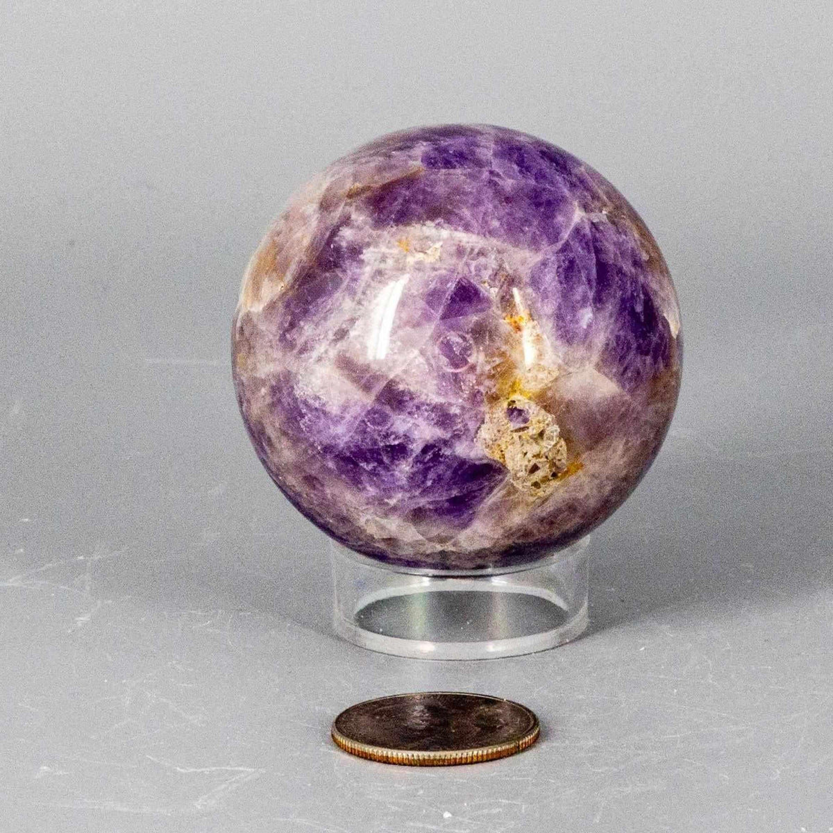 Dream Amethyst Crystal Sphere Polished Natural Specimen Crystal Destiny