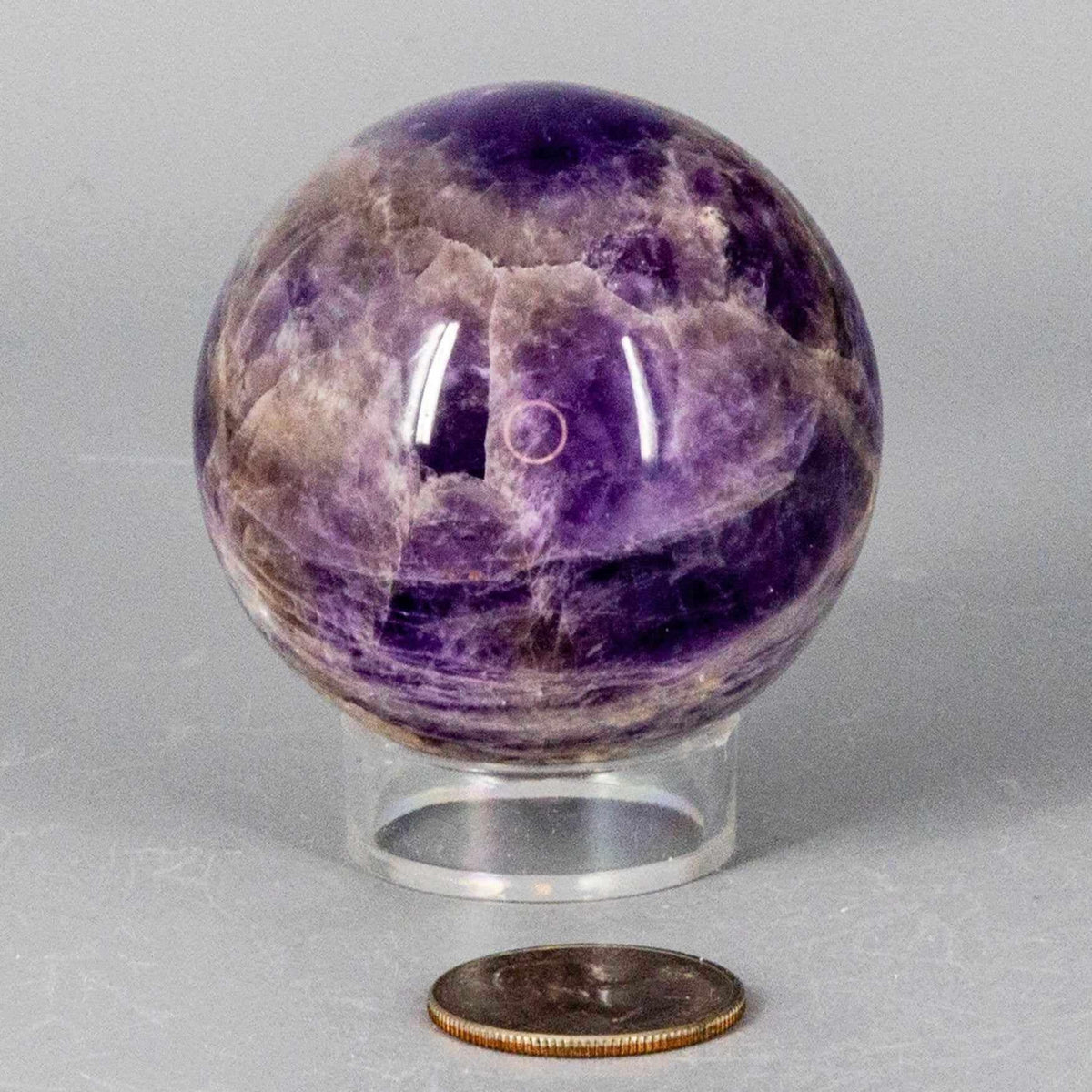 Dream Amethyst Crystal Sphere Polished Natural Specimen Crystal Destiny