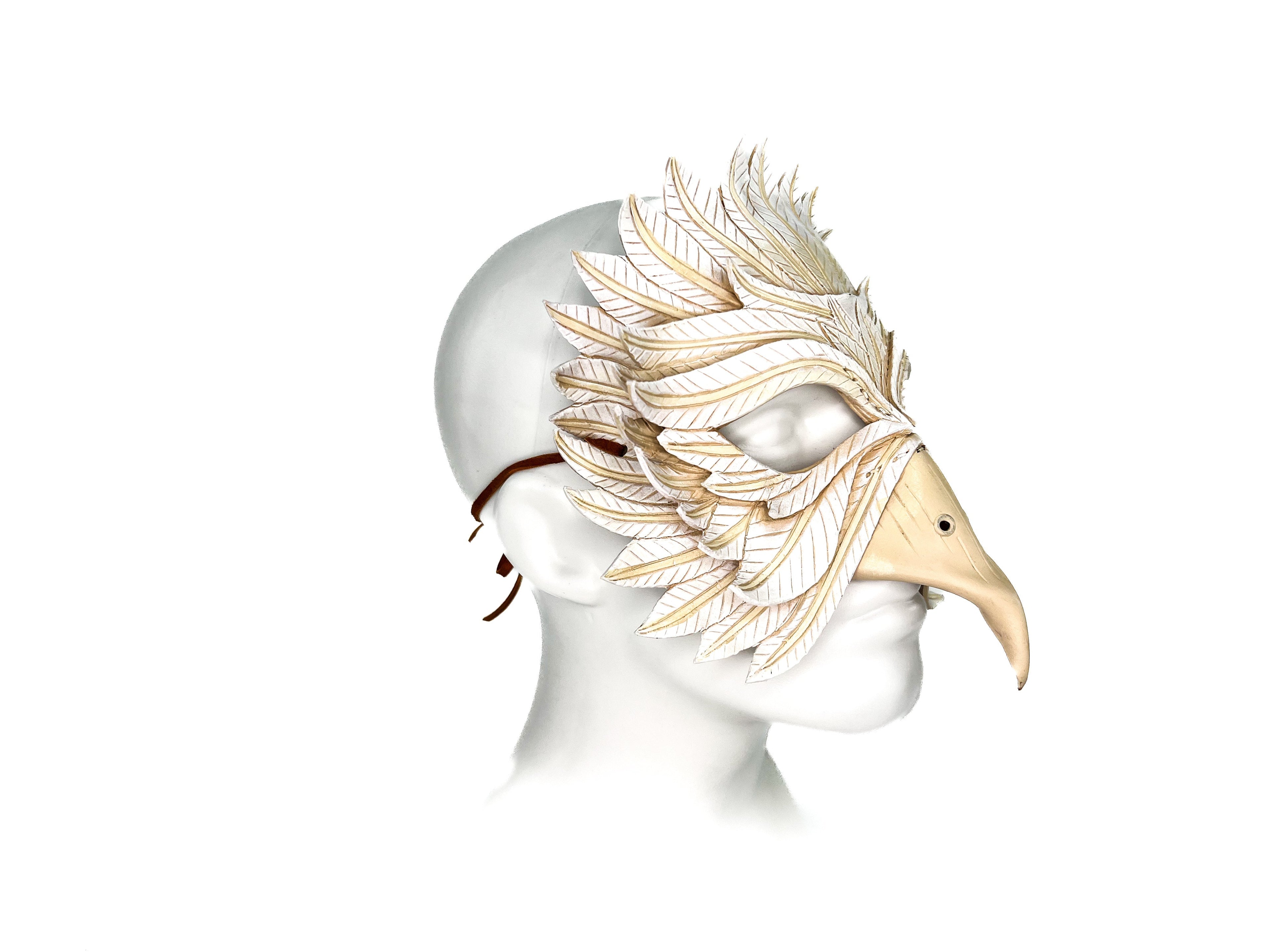 Dove Handmade Genuine Leather Mask Rockwell Masks