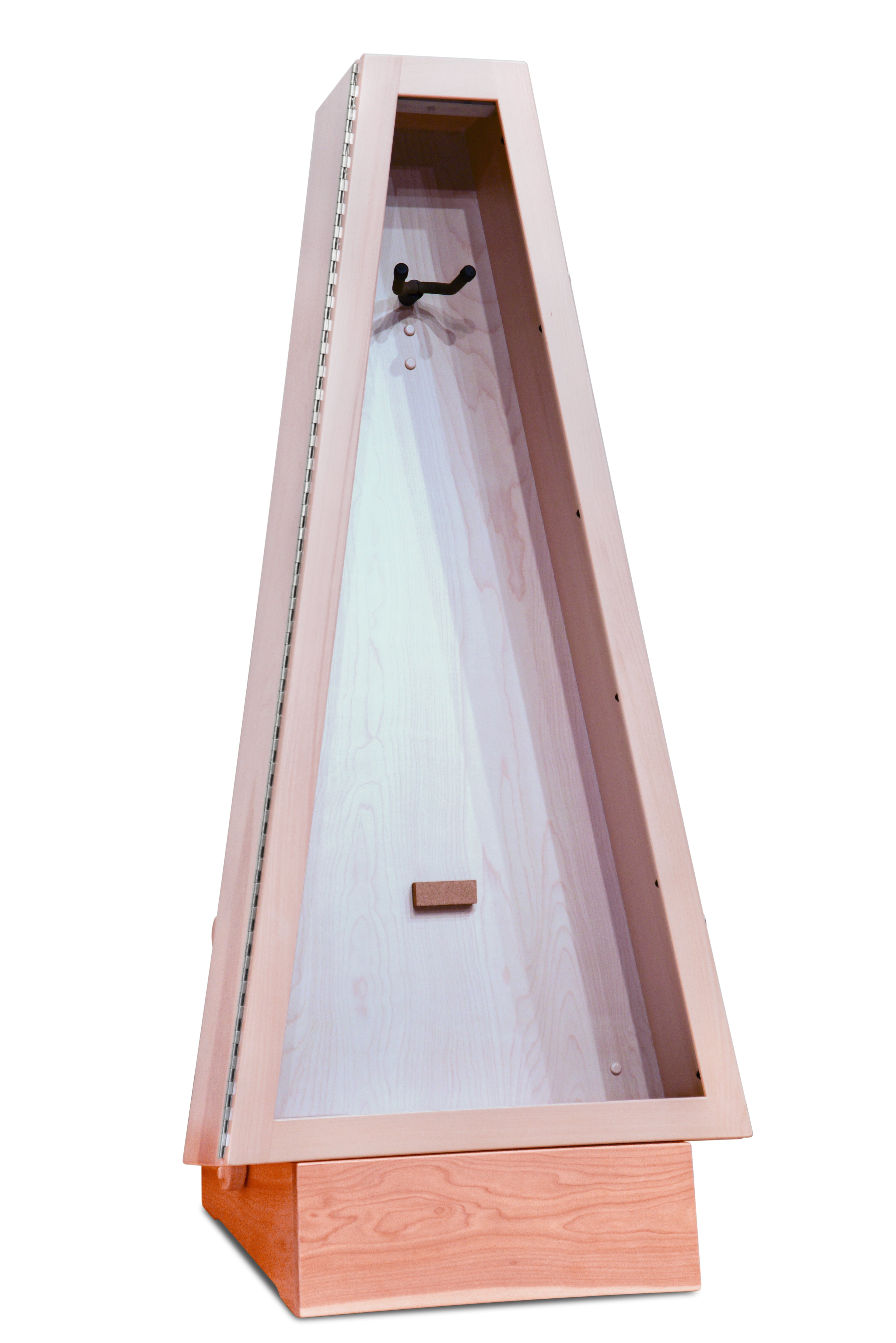 ClimaStand Triangle Humidor with Base - Birch with Campbell White Stain Acoustic Remedy Cases
