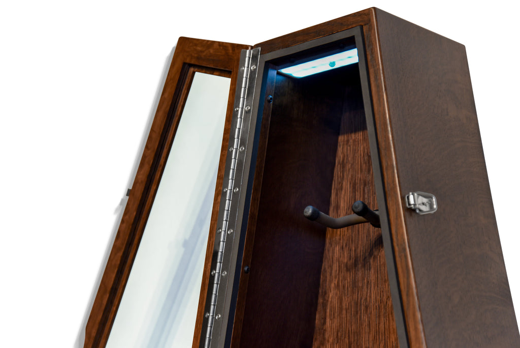 ClimaCase Triangle Humidor - Quartersawn White Oak with Onyx Stain Acoustic Remedy Cases