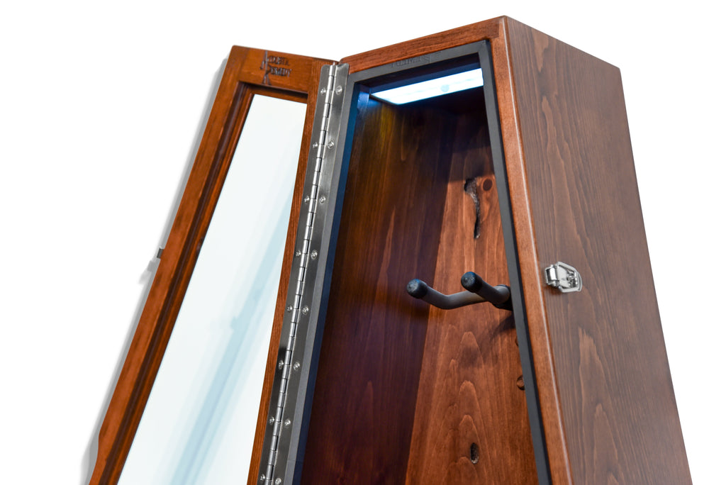 ClimaCase Triangle Humidor - 300 Year Old Reclaimed Wood with Boston Stain Acoustic Remedy Cases