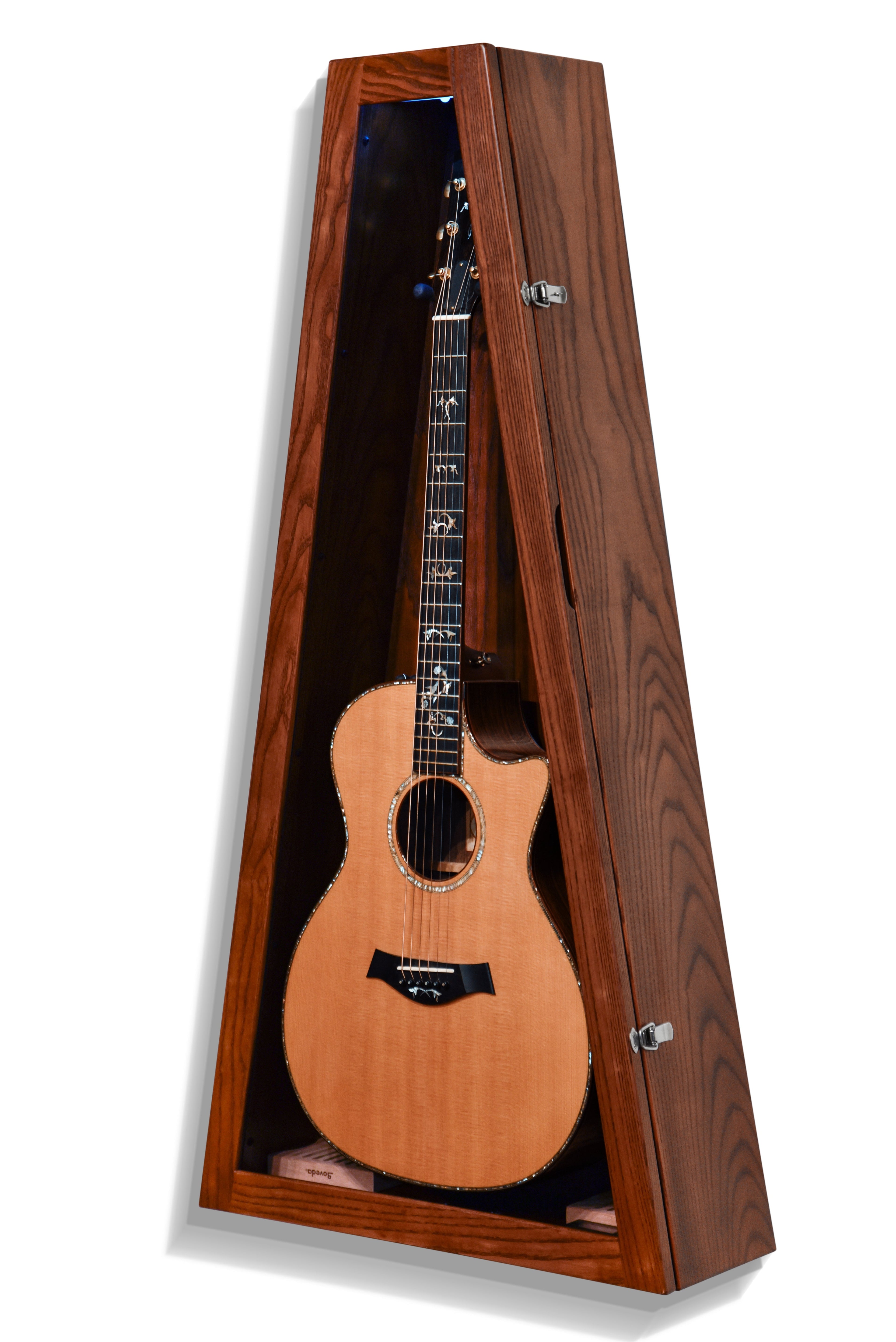 ClimaCase Triangle Humidor - Northern White Ash with Acres Stain Acoustic Remedy Cases
