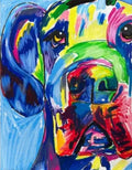 Colorful Great Dane - Art Prints Vichy's Art