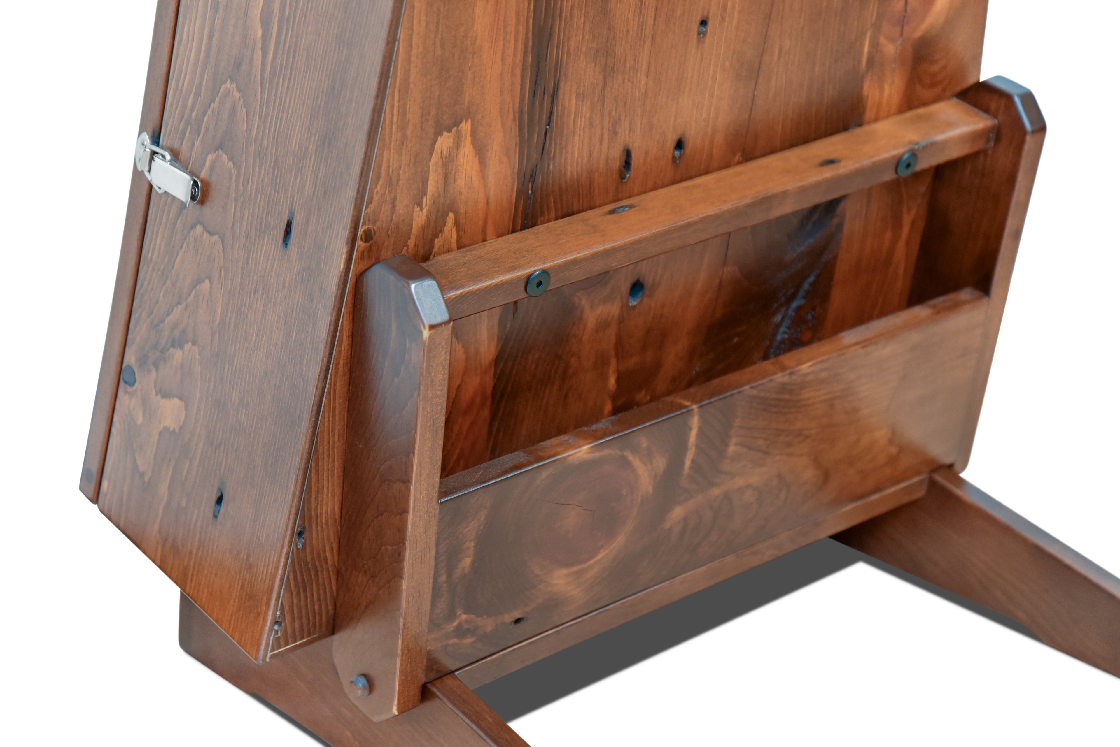 ClimaStand Triangle Humidor with Base - 300 Year Old Reclaimed Wood with Boston Stain Acoustic Remedy Cases