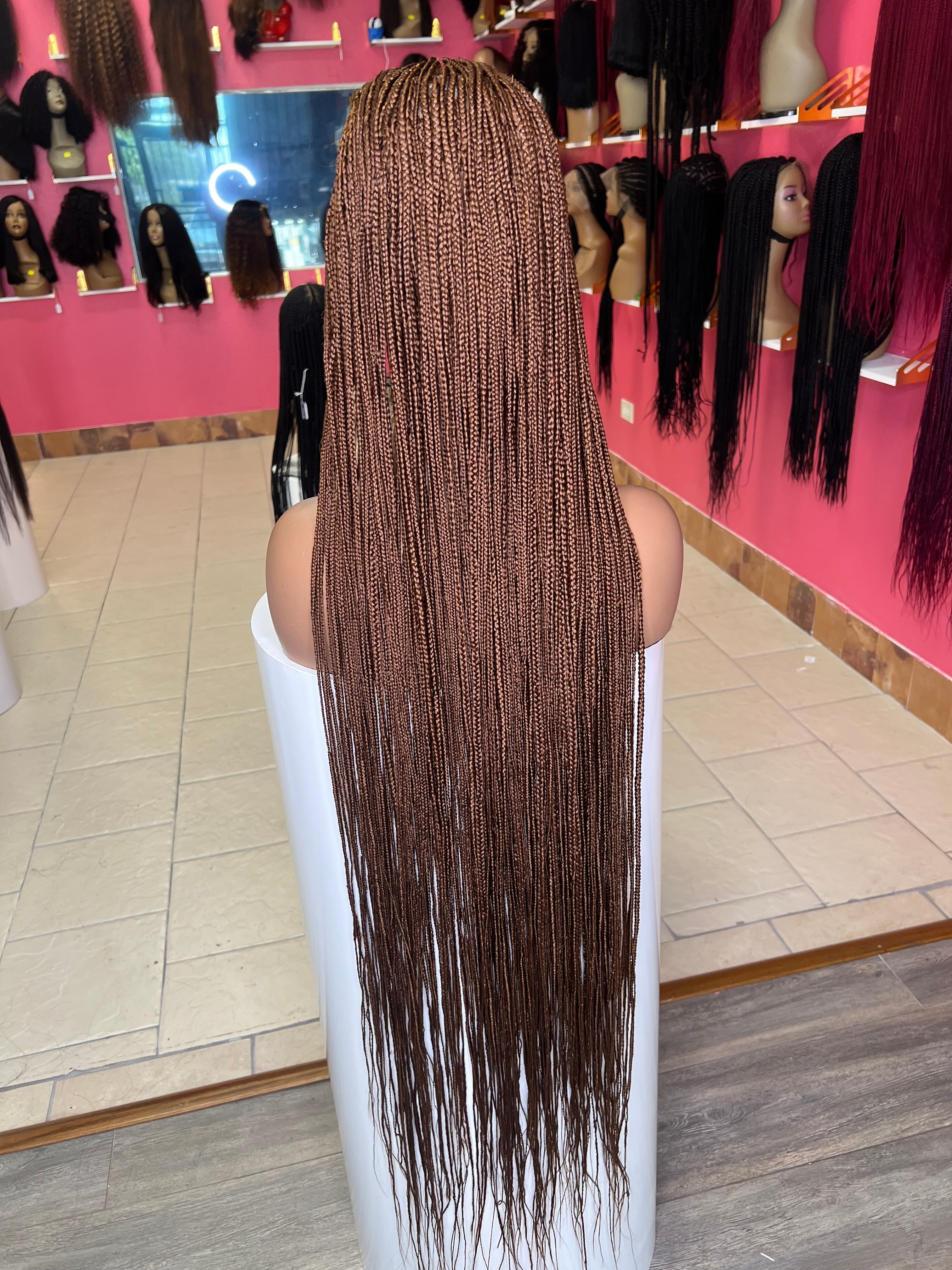 40inches knotless braided wig Brown HOL stores