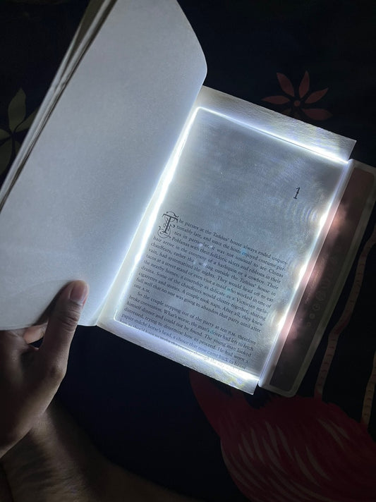 LED book reading cross-border bookligh transparent flat reading light student night light portable desk lamp