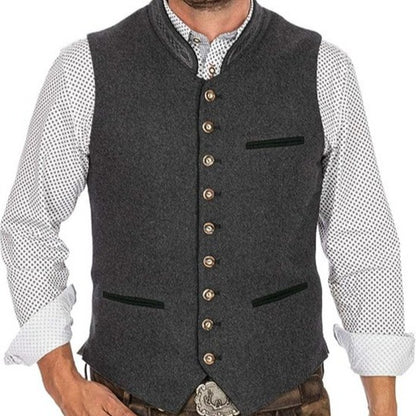 Men's vest V-neck cross-border hot selling groom and groomsmen wedding dress vest