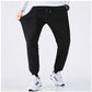 Men's sweatpants trousers 2024 spring and autumn new straight black loose casual knitted men's running basketball pants