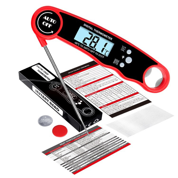 Waterproof Food Thermometer Folding Kitchen Thermometer BBQ BBQ Thermometer Water Thermometer