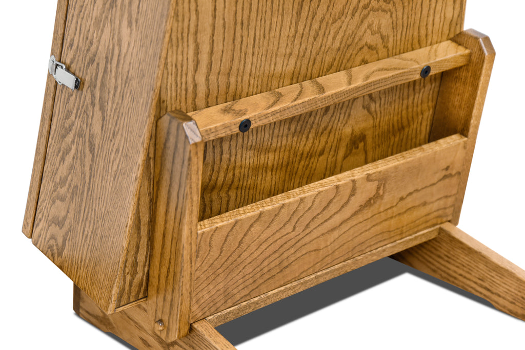 ClimaStand Triangle Humidor with Base - Red Oak with Golden Oak Stain Acoustic Remedy Cases