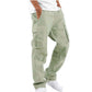 Summer new men's overalls European casual trousers