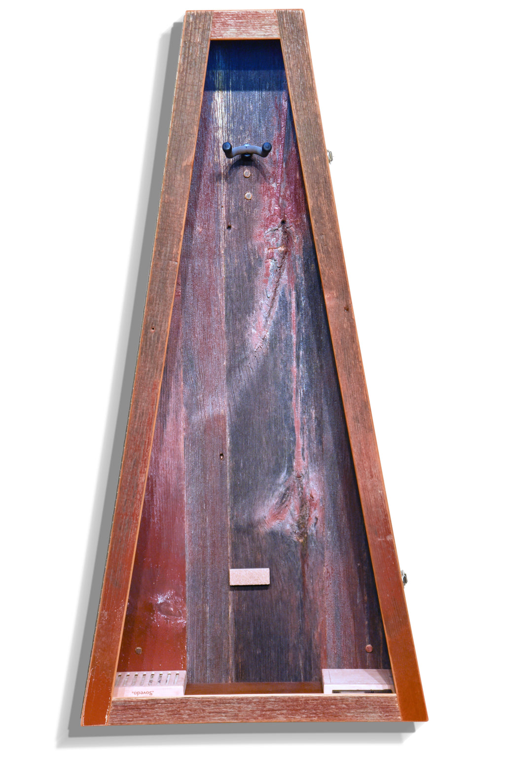 ClimaCase Triangle Humidor - Reclaimed Barnwood (Red) Acoustic Remedy Cases