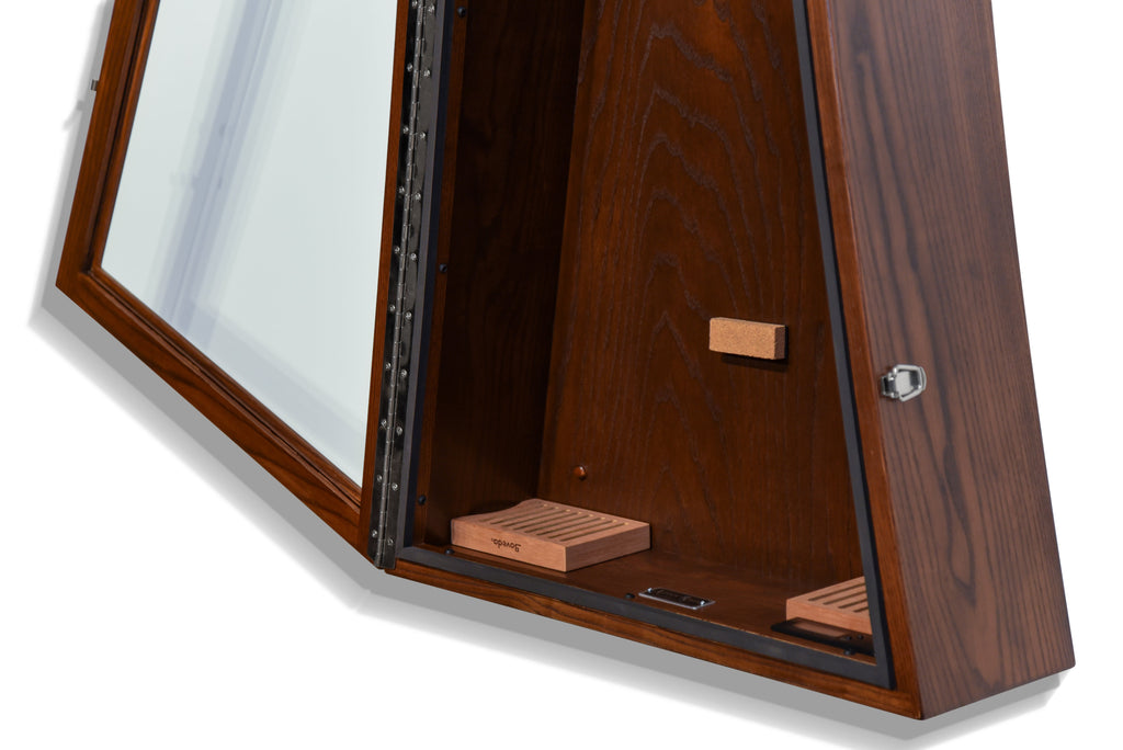ClimaCase Triangle Humidor - Northern White Ash with Coffee Stain Acoustic Remedy Cases