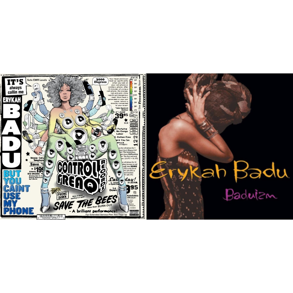 Erykah Badu - But You Caint Use My Phone (Purple LP Vinyl) & Baduizm Bundle Music