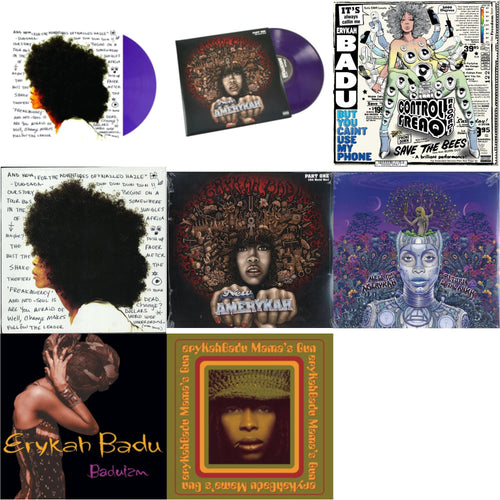Erykah Badu - Worldwide Underground (Purple LP Vinyl) & New Amerykah Part One (4Th World War) (Purple Vinyl/2LP) & But You Caint Use My Phone (Purple LP Vinyl) & Worldwide Underground & New Amerykah Part 1: 4Th World War & New Amerykah Part 2: Return Bundle Music