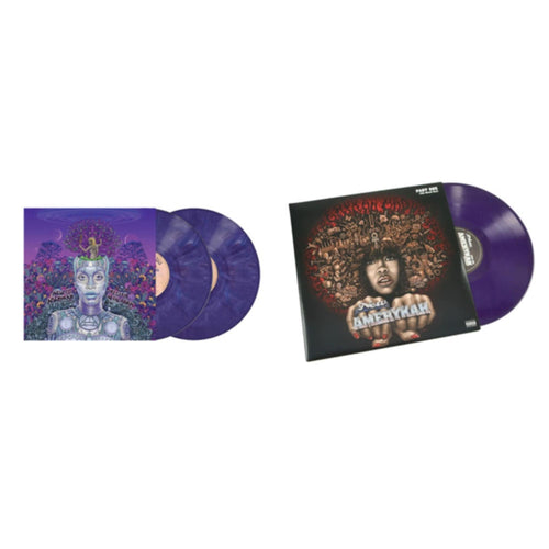 Erykah Badu - New Amerykah Part Two (Return Of The Ankh) (Violet Vinyl/2LP) & New Amerykah Part One (4Th World War) (Purple Vinyl/2LP) Bundle Music