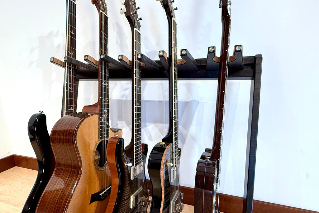 Petite StringRack - Flamed Maple - Charcoal Acoustic Remedy Cases