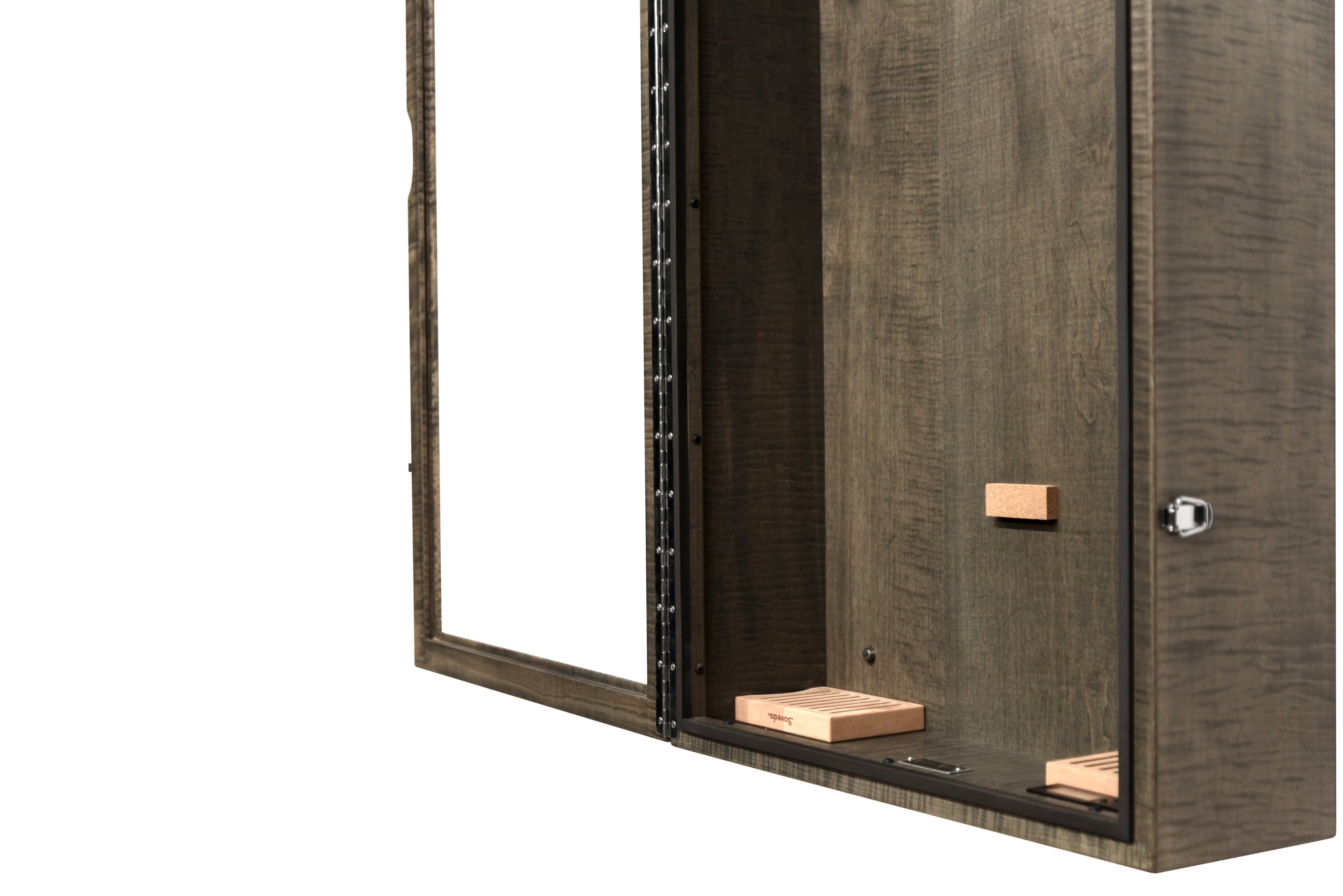 ClimaCase Rectangle Humidor - Flamed Maple with Antique Slate Stain Acoustic Remedy Cases