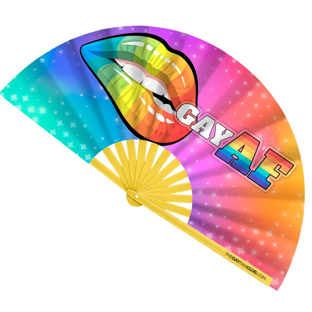 Gay AF UV-Reactive Fan The Gay Fan Club