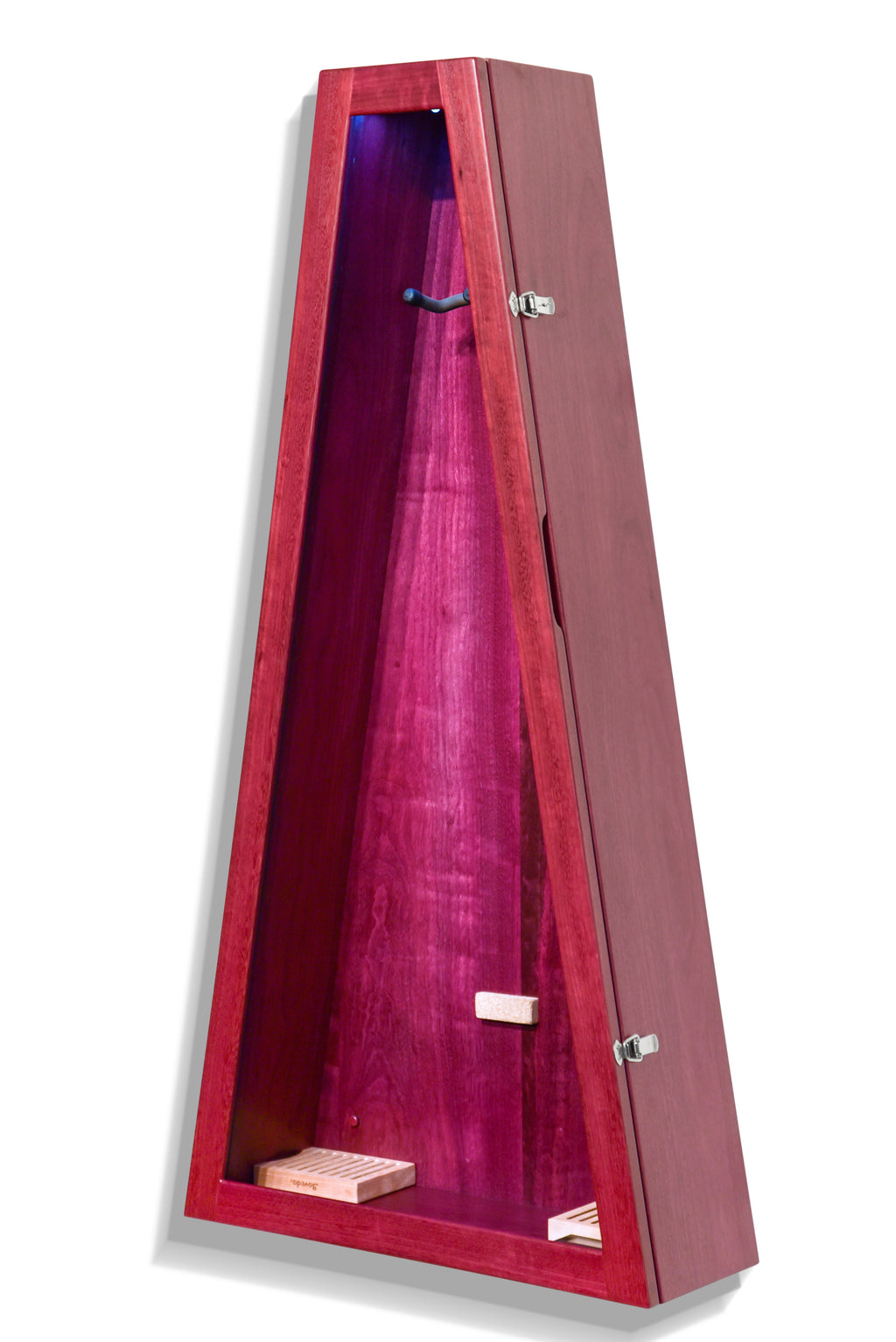 ClimaCase Triangle Humidor - Purpleheart Acoustic Remedy Cases