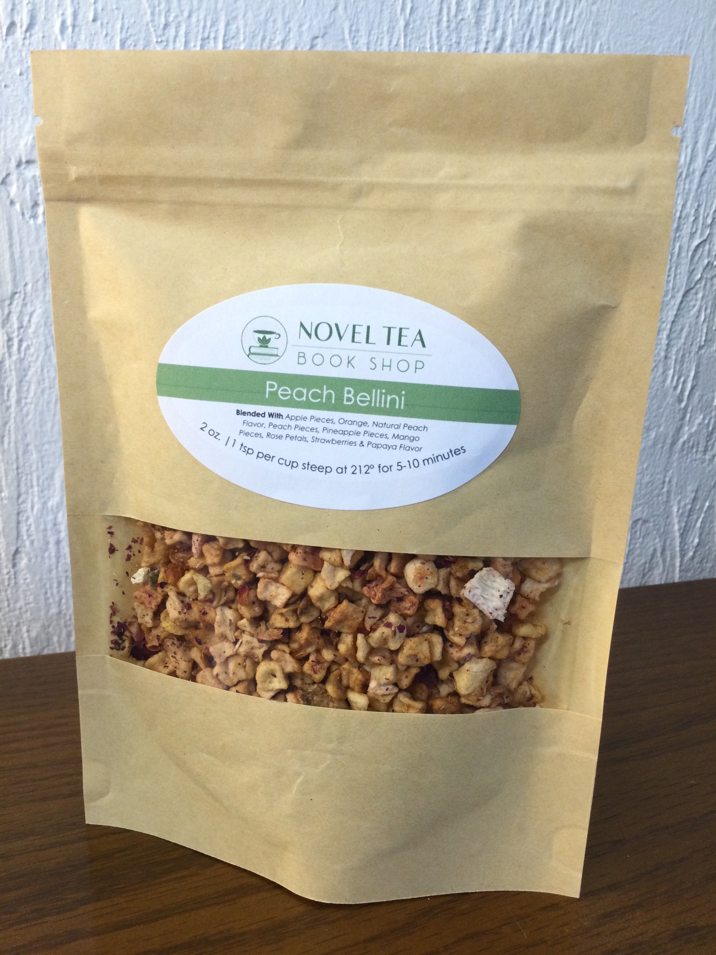 Peach Bellini Loose Leaf Tea Novel Tea Book Shop