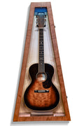 ClimaCase Triangle Humidor - Flamed Maple with Boston Stain and Natural Flamed Maple Back Acoustic Remedy Cases
