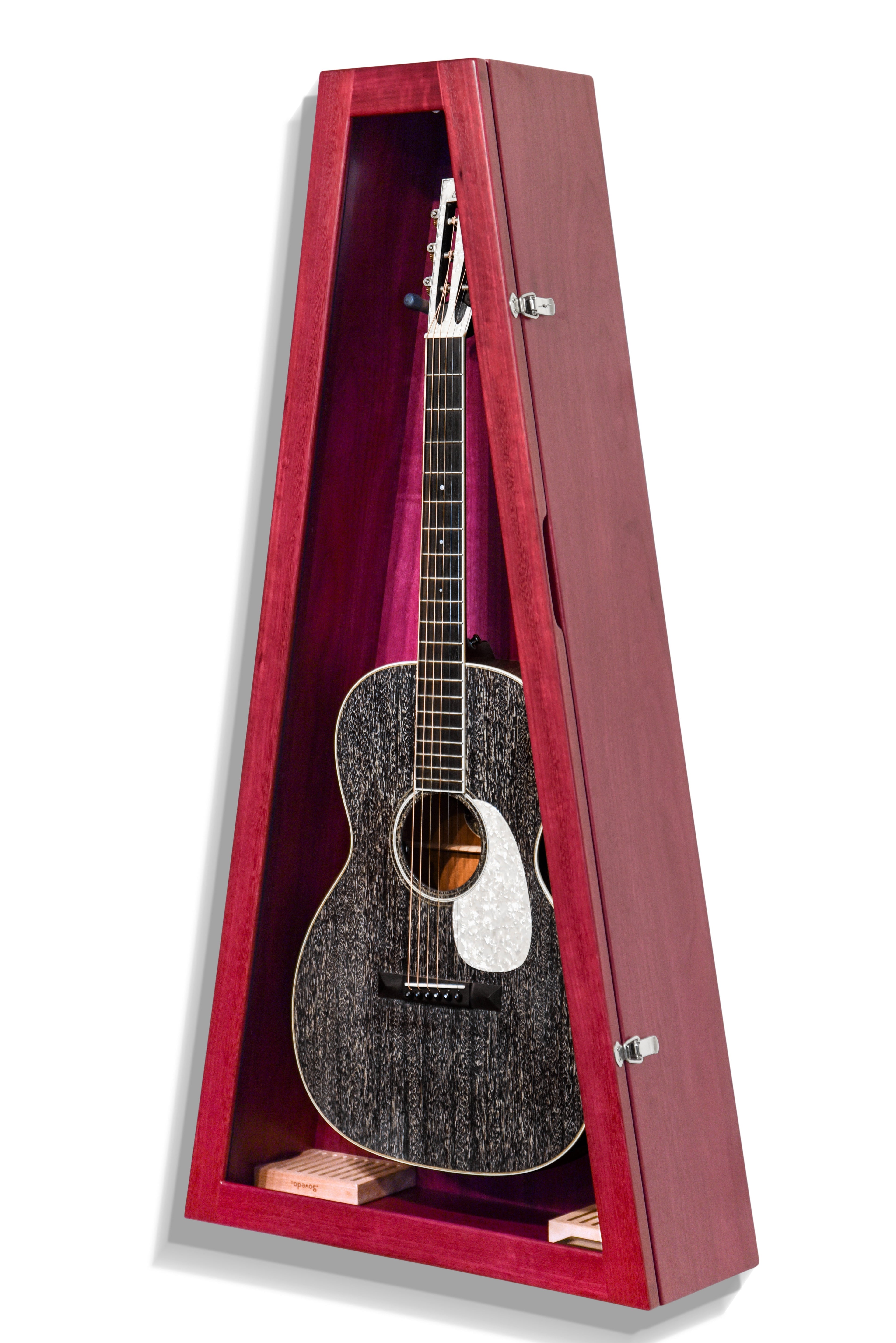 ClimaCase Triangle Humidor - Purpleheart Acoustic Remedy Cases