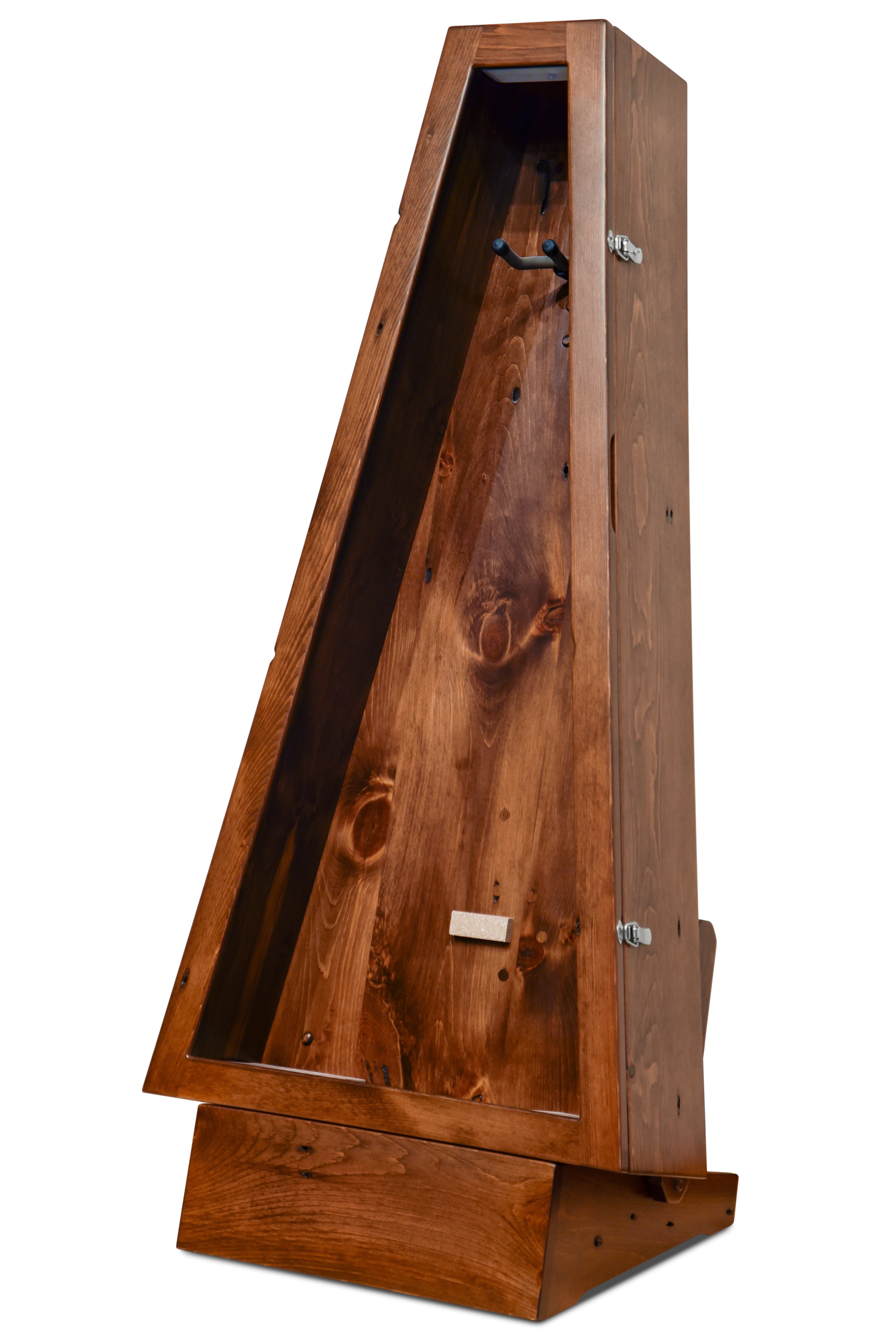 ClimaStand Triangle Humidor with Base - 300 Year Old Reclaimed Wood with Boston Stain Acoustic Remedy Cases