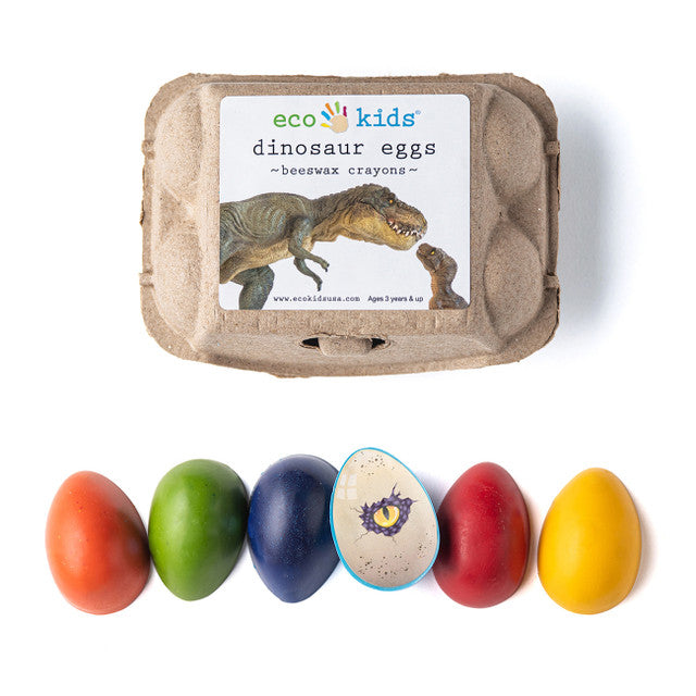 Non-Toxic Beeswax Crayons - Dinosaur Eggs elseware unplug