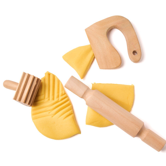 Eco-Dough Wooden Tools Set elseware unplug